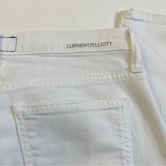Current/Elliott The  Stiletto in Dirty White with Embroidery Sz 26 - Picture 13 of 16